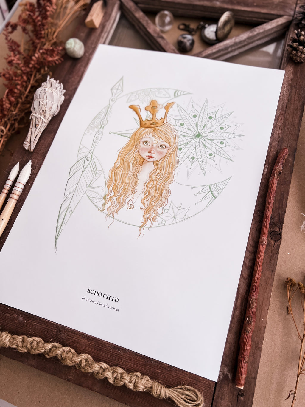 BohoChild, art print