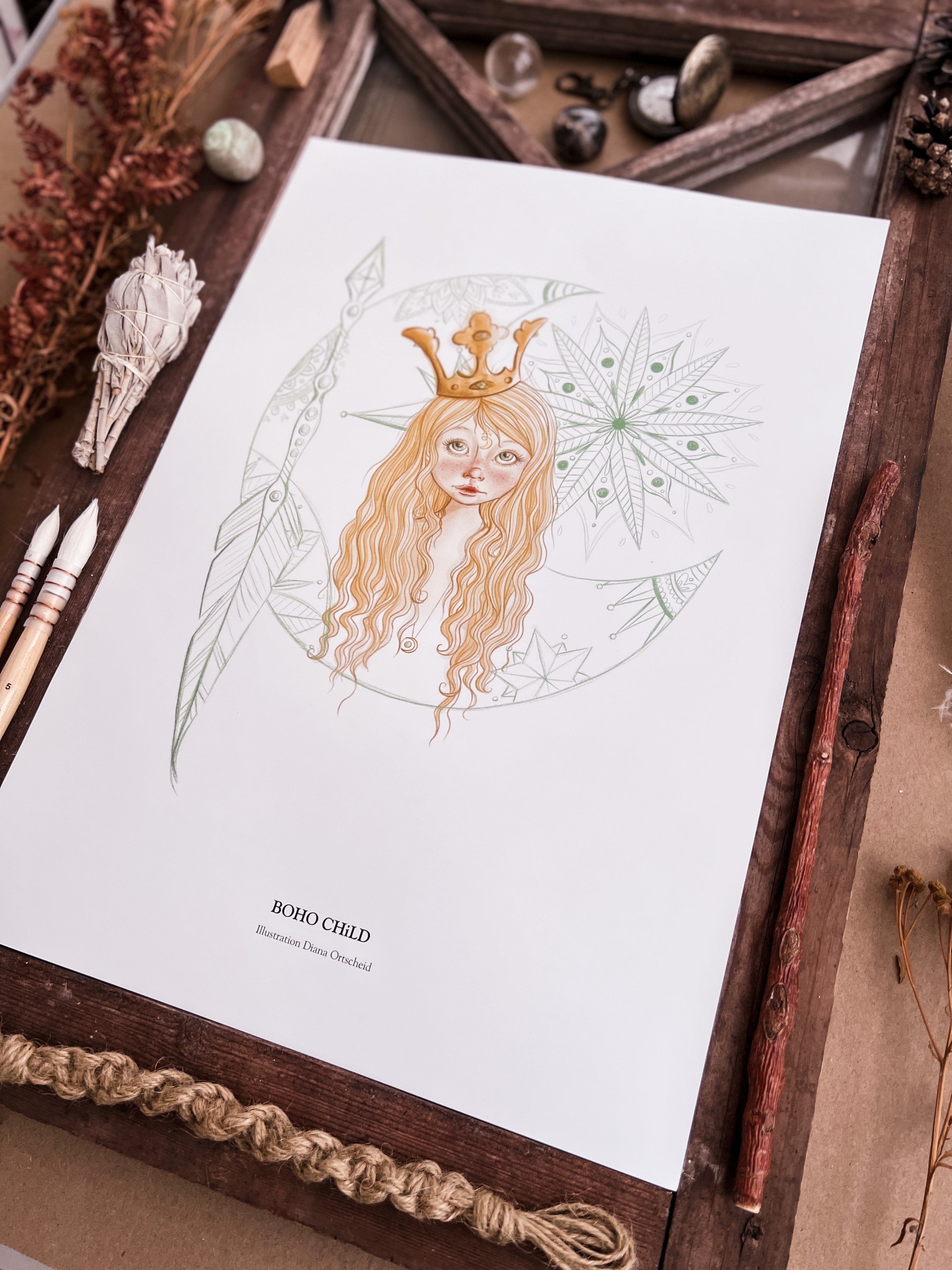 BohoChild, art print