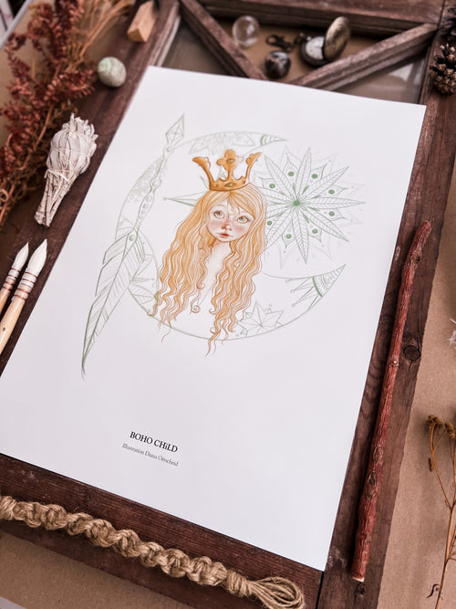 BohoChild, art print