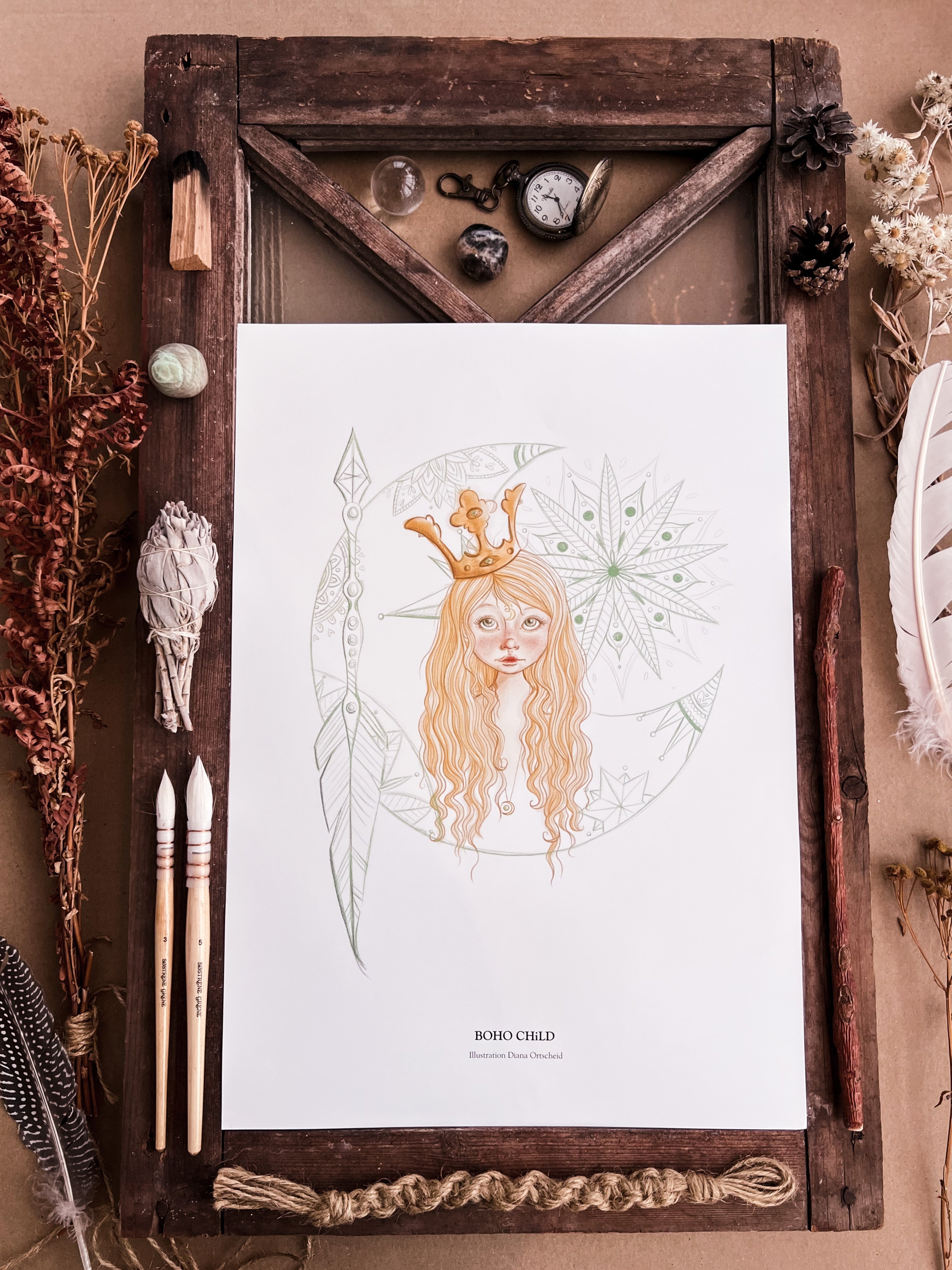 BohoChild, art print